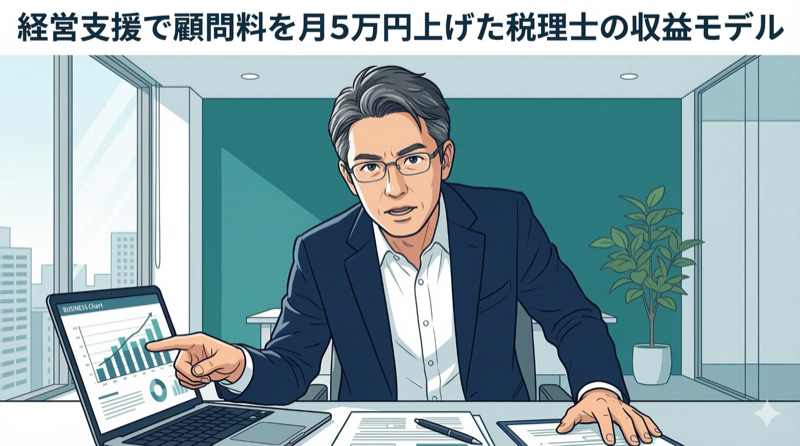 経営支援で顧問料を月5万円上げた税理士の収益モデル