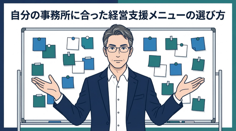 自分の事務所に合った経営支援メニューの選び方